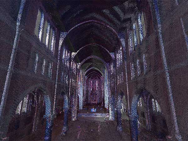 Geo infra civiele techniek 3D scannen heilige hart kerk breda