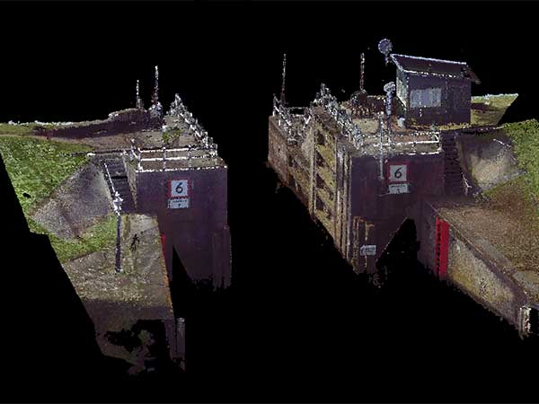 Geo infra civiele techniek 3D scannen Benedensas Pointcloud